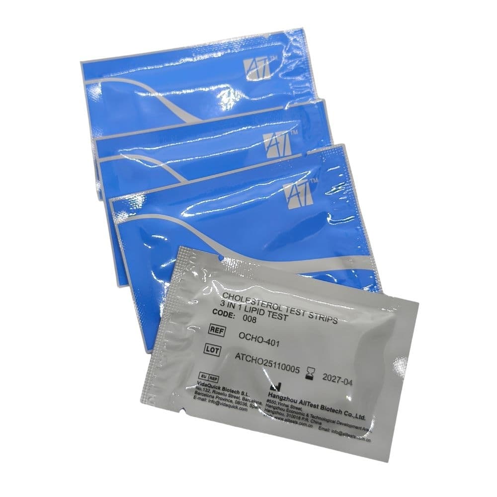 Testovací proužky pro cholesterolmetr - krevní vzorek, 20ks (ALLTEST) – obrázek 2