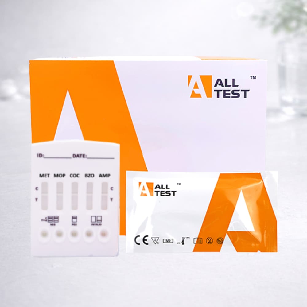 Multidrogový test z vlasů  4 látky (MET,COC,COT,THC) - 10ks (ALLTEST)