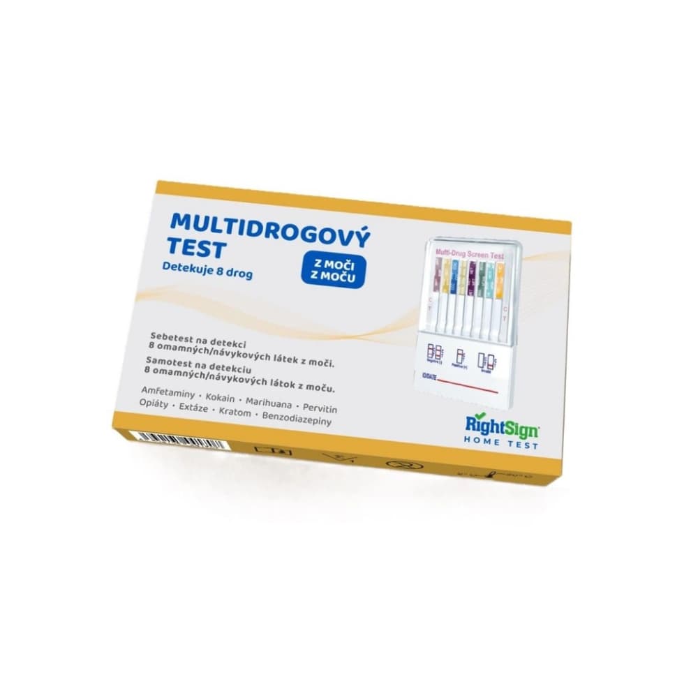 Multidrogový test na 8 drog z moči - 1ks – obrázek 2