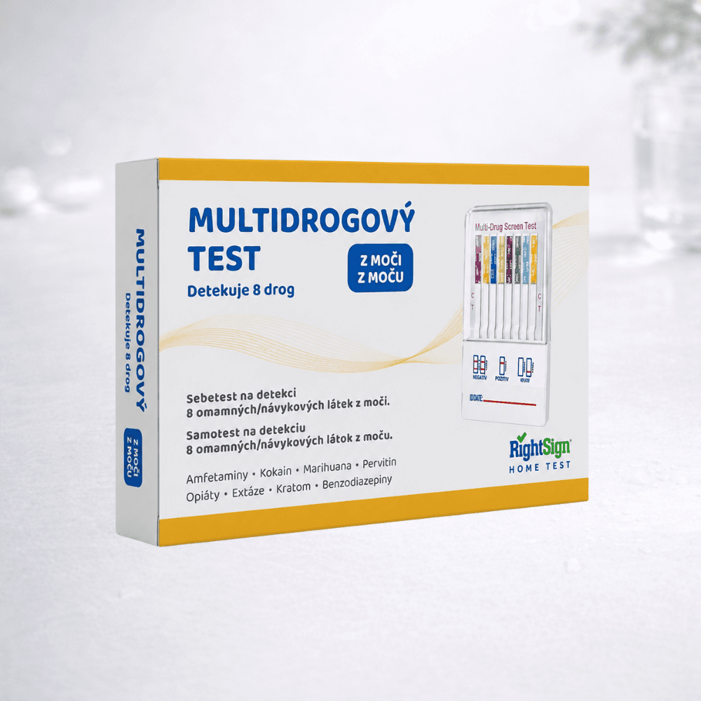 Multidrogový test na 8 drog z moči - 1ks