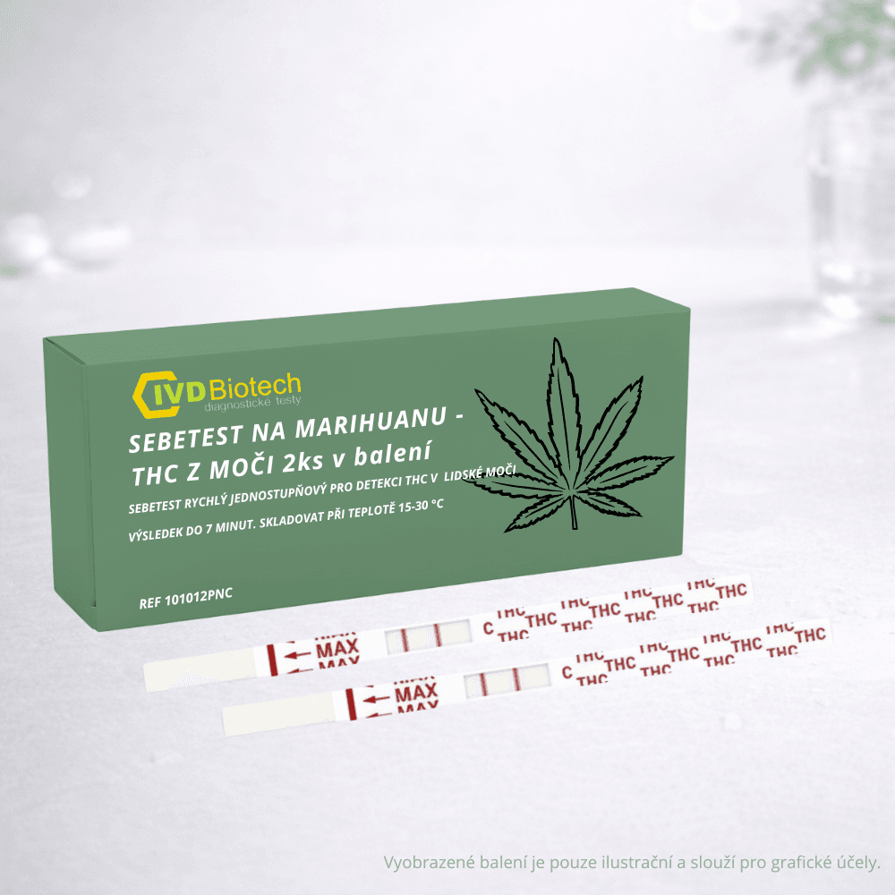 Sebetest na THC (marihuanu) z moči 2ks