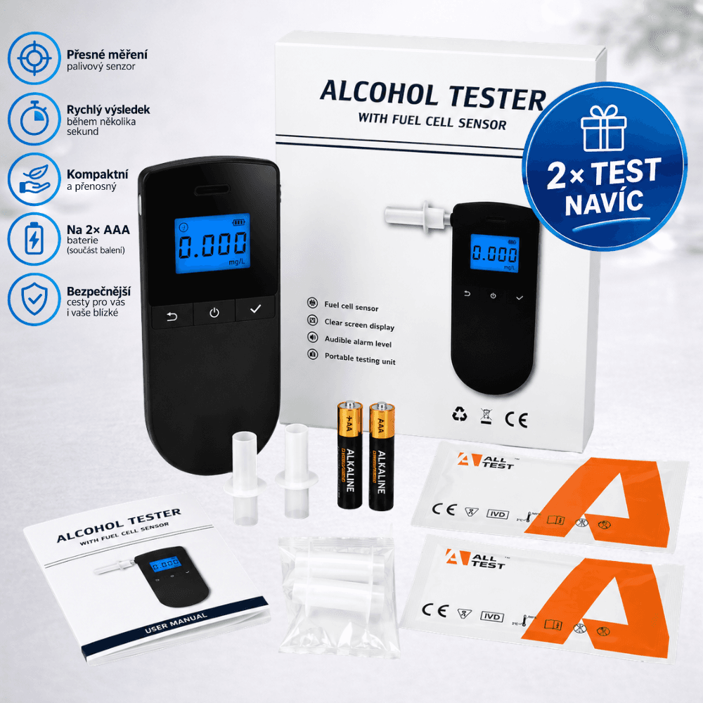 Profesionální digitální alkohol tester AT8030 WG Sensor™ (kalibrace+servis) – obrázek 2