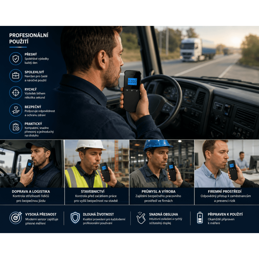 Profesionální digitální alkohol tester AT8030 WG Sensor™ (kalibrace+servis) – obrázek 5