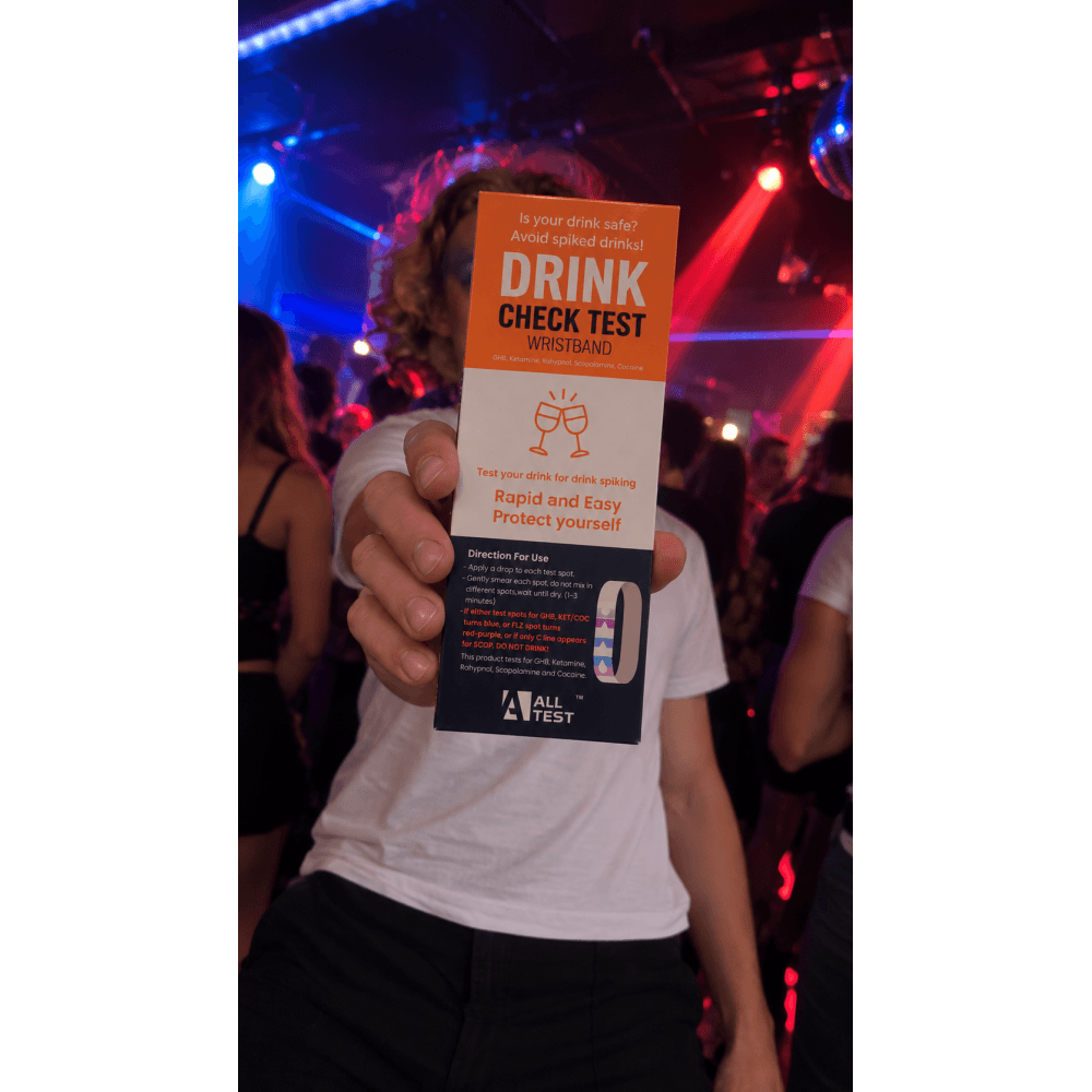 Tester nápojů (Drink Check Test) - náramek 1ks/10ks – obrázek 6