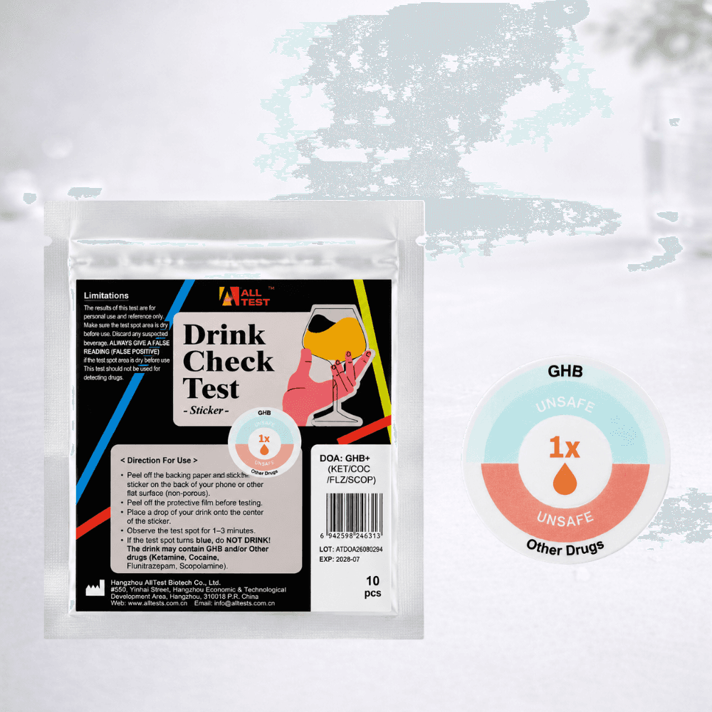 Tester nápojů (Drink Check Test) - nálepka 1ks/10ks
