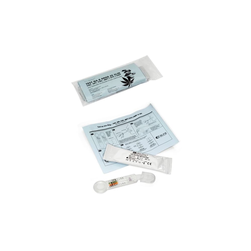 AKCE! Test na 6 drog ze slin THC, OPI, COC, MET, XTC, AMP (KAZETA) – obrázek 2