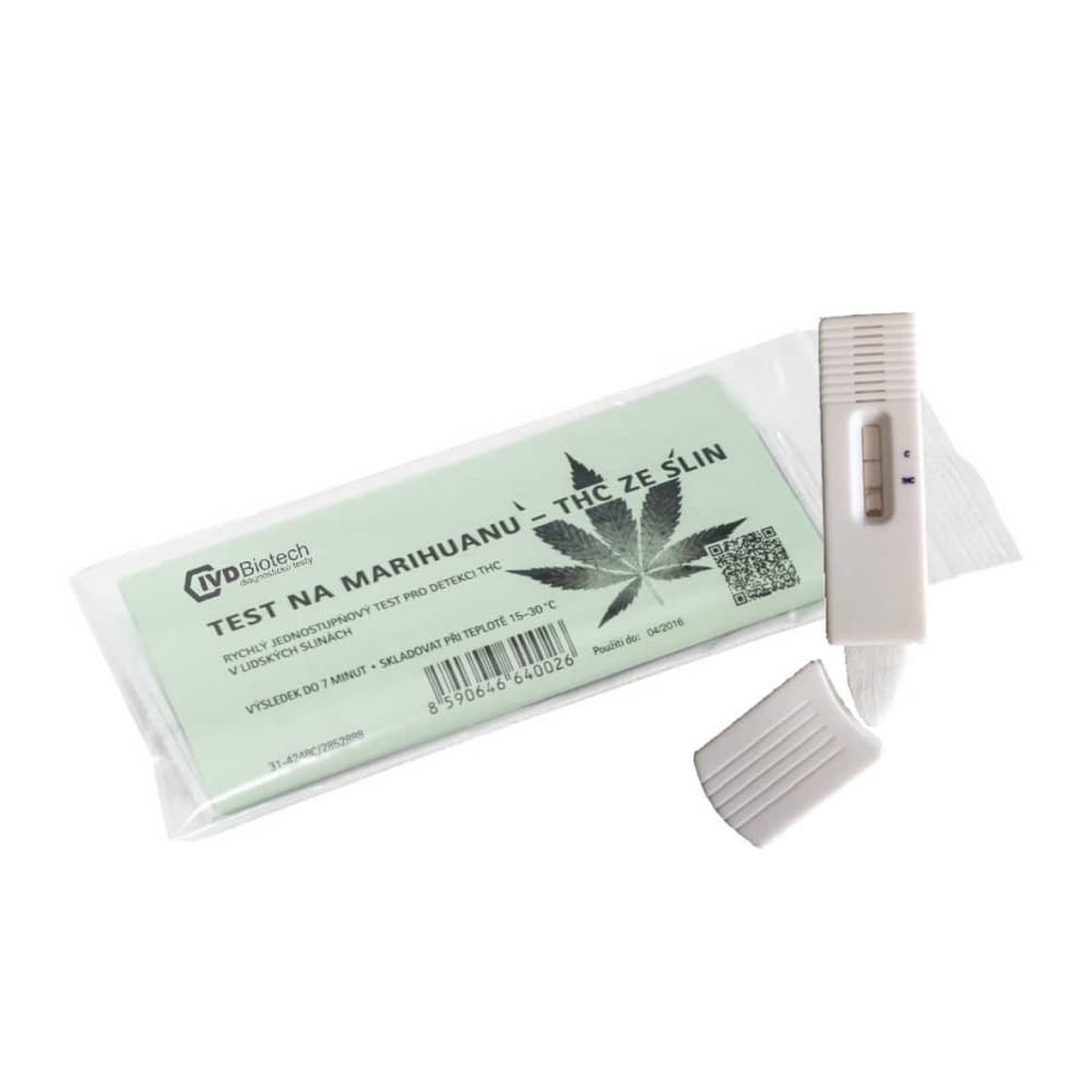 Test na marihuanu (THC) ze slin (kazeta) – obrázek 2