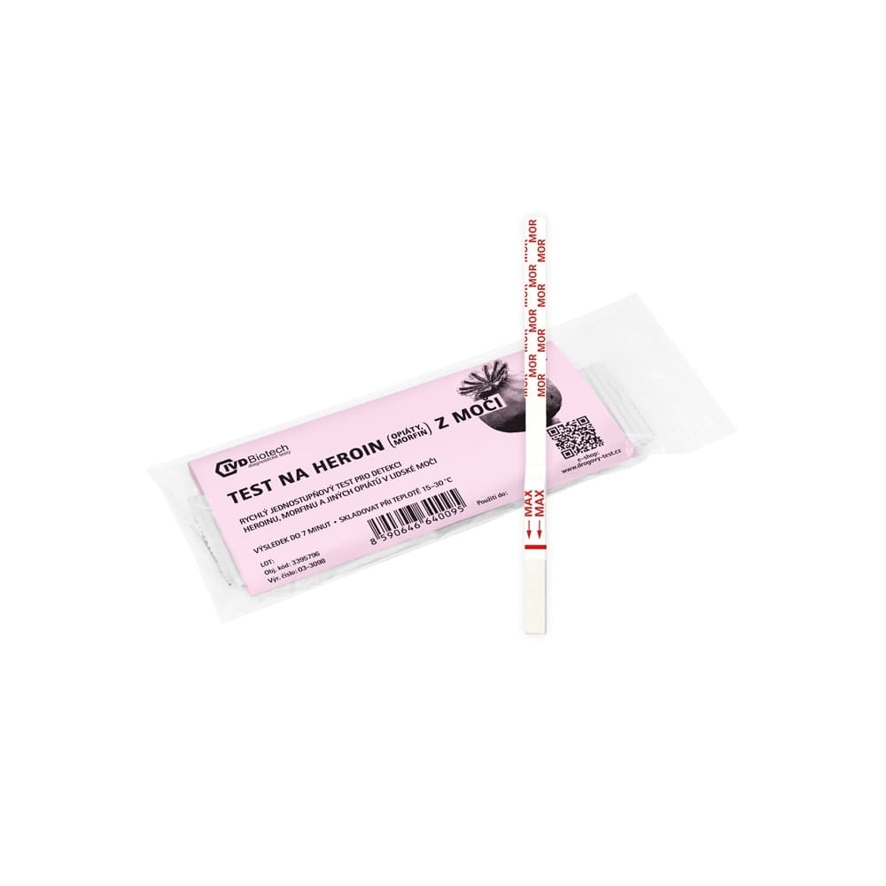 Akce! Drogový test na heroin, morfin, opiáty z moči (MOP)  - 1ks – obrázek 3