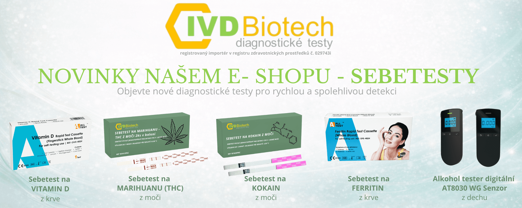 Akční informace e-shopu Drogový test
