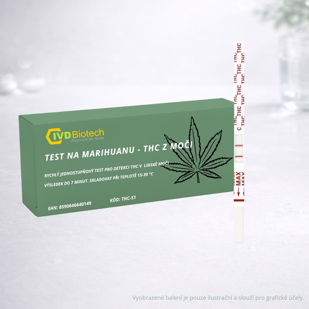 Drogový test na marihuanu (THC) z moči 1-50ks