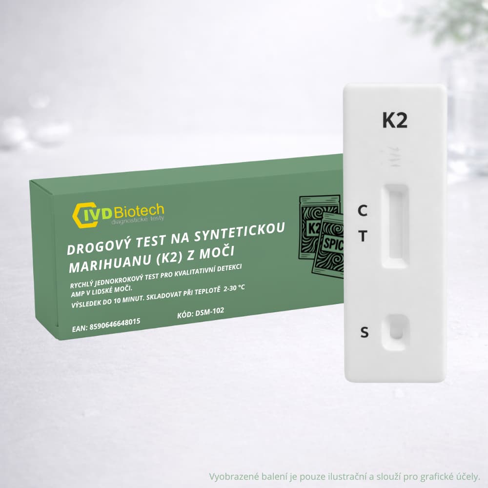 Drogový test na syntetickou marihuanu (K2) z moči -1ks