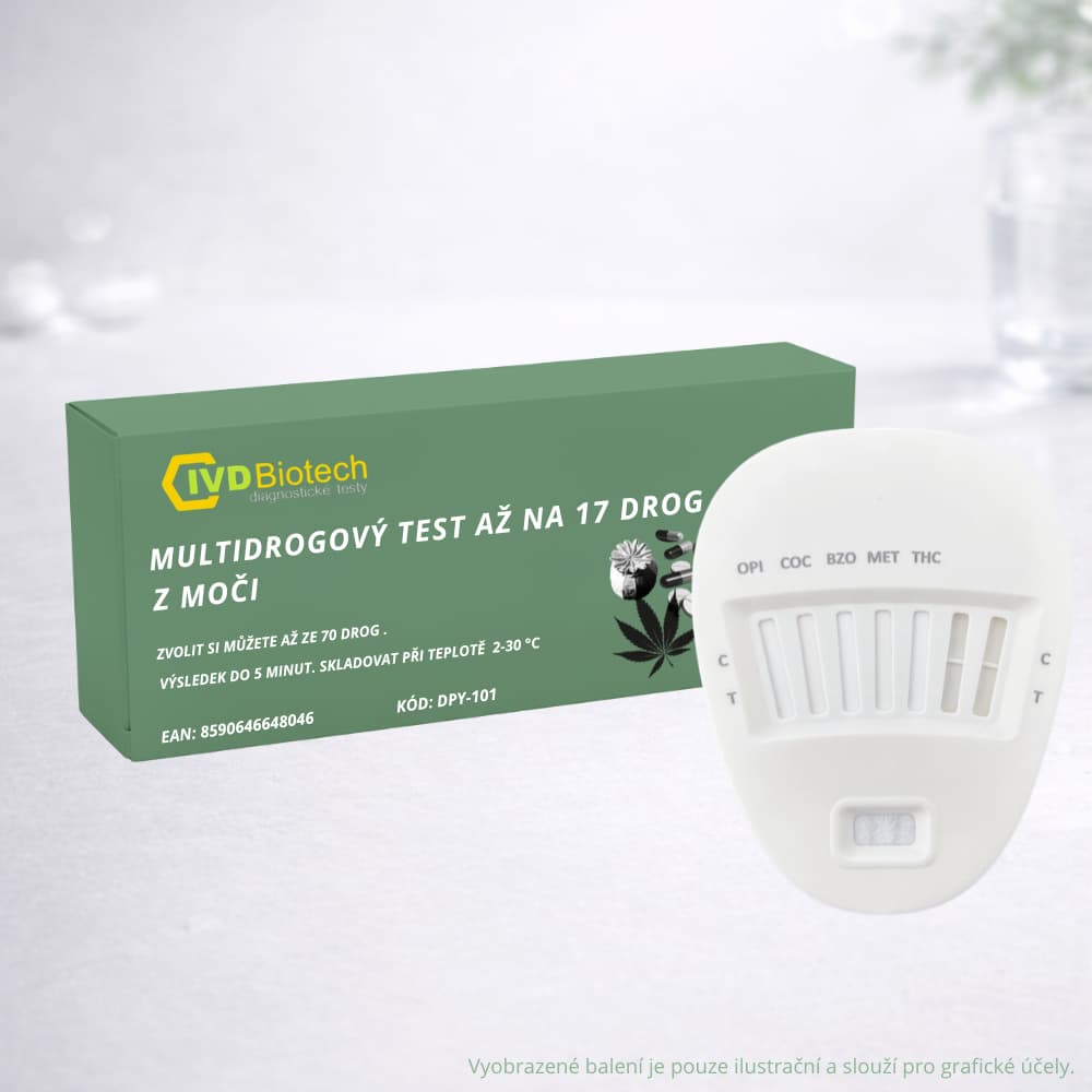 Multidrogový test až na 17 drog z moči - od 29 Kč