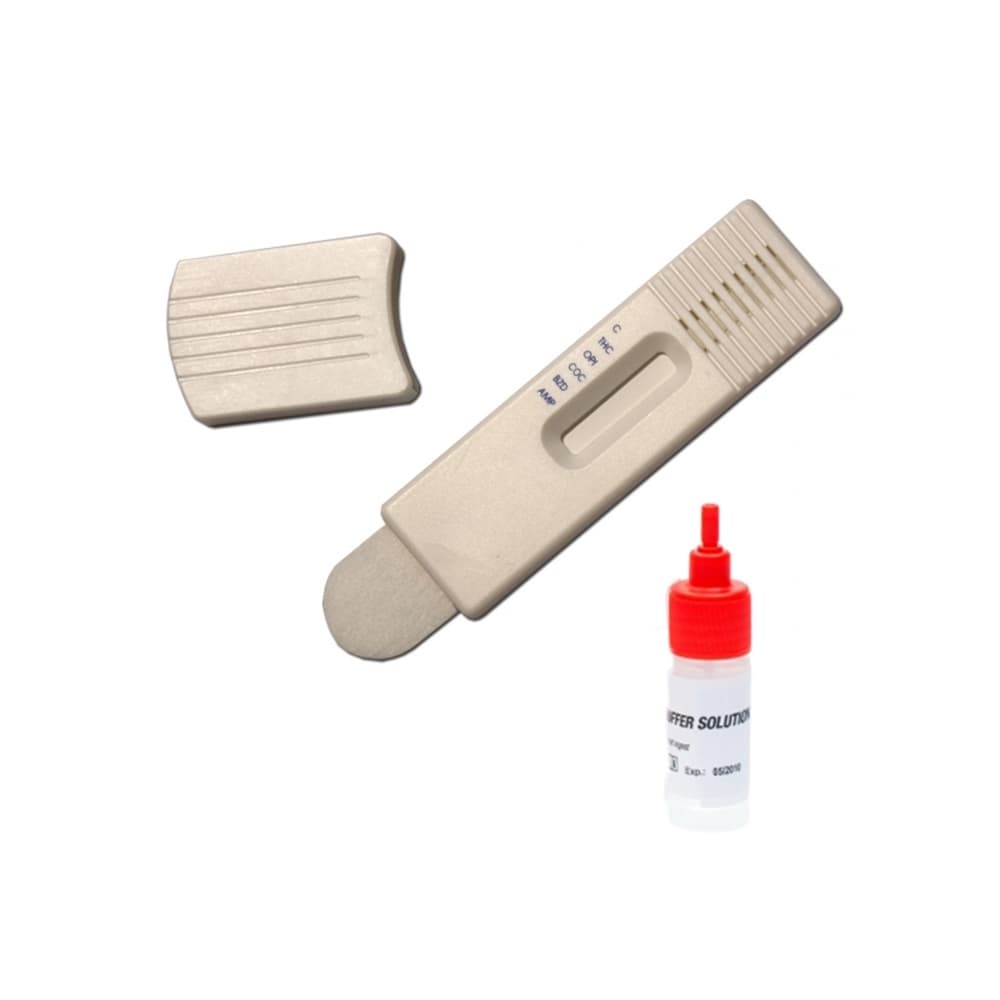Drogový test Dipro Wipe ze slin, potu a pevných látek na 5 drog (AMP, BZO, COC, OPI, THC) - 1 ks